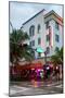 Art Deco Architecture of Ocean Drive - Miami Beach - Florida-Philippe Hugonnard-Mounted Photographic Print