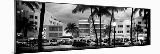 Art Deco Architecture of Ocean Drive - Miami Beach - Florida-Philippe Hugonnard-Mounted Photographic Print