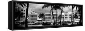 Art Deco Architecture of Ocean Drive - Miami Beach - Florida-Philippe Hugonnard-Framed Stretched Canvas