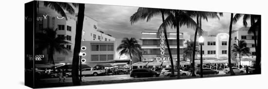 Art Deco Architecture of Ocean Drive - Miami Beach - Florida-Philippe Hugonnard-Stretched Canvas