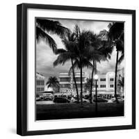 Art Deco Architecture of Ocean Drive - Miami Beach - Florida-Philippe Hugonnard-Framed Photographic Print