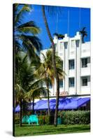 Art Deco Architecture of Ocean Drive - Miami Beach - Florida-Philippe Hugonnard-Stretched Canvas