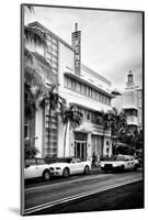 Art Deco Architecture with Yellow Cab - Miami Beach - Florida-Philippe Hugonnard-Mounted Photographic Print