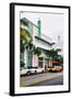 Art Deco Architecture with Yellow Cab - Miami Beach - Florida-Philippe Hugonnard-Framed Photographic Print