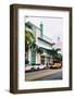 Art Deco Architecture with Yellow Cab - Miami Beach - Florida-Philippe Hugonnard-Framed Photographic Print