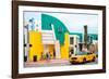 Art Deco Architecture - Yellow Cab of Miami Beach - Florida - USA-Philippe Hugonnard-Framed Photographic Print