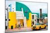 Art Deco Architecture - Yellow Cab of Miami Beach - Florida - USA-Philippe Hugonnard-Mounted Photographic Print