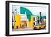 Art Deco Architecture - Yellow Cab of Miami Beach - Florida - USA-Philippe Hugonnard-Framed Photographic Print