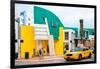 Art Deco Architecture - Yellow Cab of Miami Beach - Florida - USA-Philippe Hugonnard-Framed Photographic Print