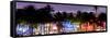 Art Deco Area with Hotels at Dusk, Miami Beach, Miami, Florida, Usa-Peter Adams-Framed Stretched Canvas