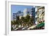 Art Deco Area with Hotels, Miami, Florida, USA-Peter Adams-Framed Photographic Print