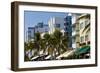 Art Deco Area with Hotels, Miami, Florida, USA-Peter Adams-Framed Photographic Print