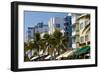 Art Deco Area with Hotels, Miami, Florida, USA-Peter Adams-Framed Photographic Print