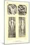 Art Deco Bas Reliefs-null-Mounted Art Print