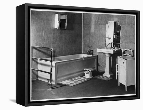 Art Deco Bathroom Suite-null-Framed Stretched Canvas