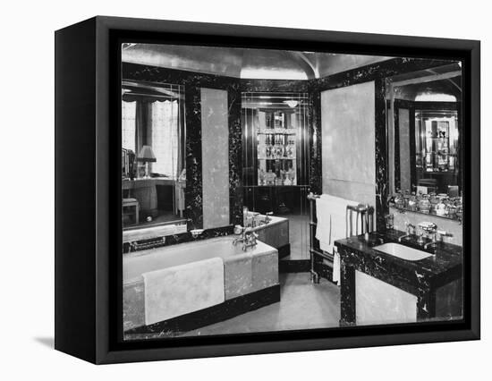 Art Deco Bathroom-null-Framed Stretched Canvas