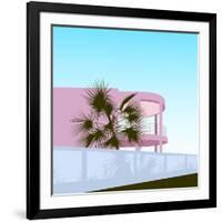 Art Deco Beach House-Claire Huntley-Framed Giclee Print