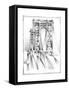 Art Deco Bridge Study I-Ethan Harper-Framed Stretched Canvas