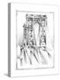 Art Deco Bridge Study I-Ethan Harper-Stretched Canvas