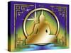 Art Deco Buddha 1-Art Deco Designs-Stretched Canvas