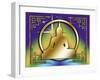 Art Deco Buddha 1-Art Deco Designs-Framed Giclee Print