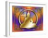 Art Deco Buddha 2-Art Deco Designs-Framed Giclee Print