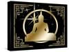 Art Deco Buddha 3-Art Deco Designs-Stretched Canvas