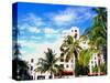 Art Deco Building, South Beach, Miami, Florida, USA-Terry Eggers-Stretched Canvas