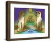 Art Deco Cats 2-Art Deco Designs-Framed Giclee Print