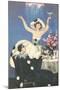 Art Deco Celebration with Pierrot-null-Mounted Art Print