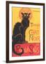 Art Deco Chat Noir Poster-null-Framed Art Print