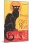 Art Deco Chat Noir Poster-null-Mounted Art Print
