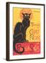 Art Deco Chat Noir Poster-null-Framed Art Print