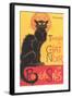 Art Deco Chat Noir Poster-null-Framed Art Print