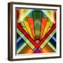 Art Deco Chevron 2-Art Deco Designs-Framed Giclee Print