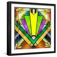 Art Deco Chevron 3-Art Deco Designs-Framed Giclee Print