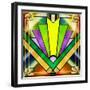 Art Deco Chevron 3-Art Deco Designs-Framed Giclee Print