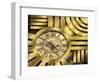 Art Deco Clock-Art Deco Designs-Framed Giclee Print