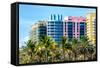 Art Deco Colors Architecture of Miami Beach - South Beach - Florida-Philippe Hugonnard-Framed Stretched Canvas