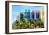 Art Deco Colors Architecture of Miami Beach - South Beach - Florida-Philippe Hugonnard-Framed Photographic Print