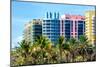 Art Deco Colors Architecture of Miami Beach - South Beach - Florida-Philippe Hugonnard-Mounted Photographic Print