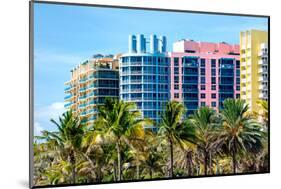 Art Deco Colors Architecture of Miami Beach - South Beach - Florida-Philippe Hugonnard-Mounted Photographic Print