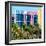 Art Deco Colors Architecture of Miami Beach - South Beach - Florida-Philippe Hugonnard-Framed Photographic Print