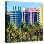 Art Deco Colors Architecture of Miami Beach - South Beach - Florida-Philippe Hugonnard-Stretched Canvas