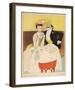 Art Deco Couple Fine Dining-null-Framed Giclee Print