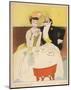 Art Deco Couple Fine Dining-null-Mounted Art Print