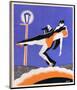 Art Deco Couple in the Street-null-Mounted Giclee Print