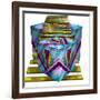 Art Deco Cubes 1-Art Deco Designs-Framed Giclee Print