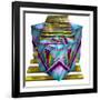 Art Deco Cubes 1-Art Deco Designs-Framed Giclee Print