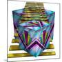 Art Deco Cubes 1-Art Deco Designs-Mounted Giclee Print